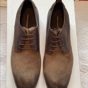 French Connection distressed leather dress shoe